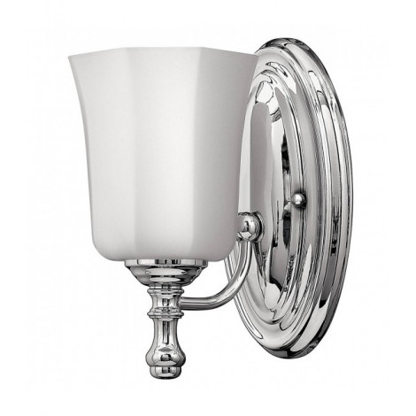 Applique Shelly, chrome poli, verre blanc, LED|Appliques murales|Luminaire Center
