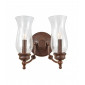 Applique Pickering Lane, Bronze et verre, 2 ampoules|Appliques murales|Luminaire Center