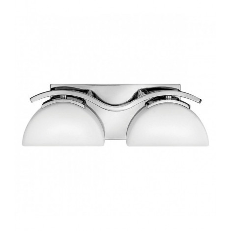 Applique Verve, chrome poli, verre opale, 2 LED|Appliques murales|Luminaire Center