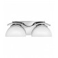 Applique Verve, chrome poli, verre opale, 2 LED|Appliques murales|Luminaire Center