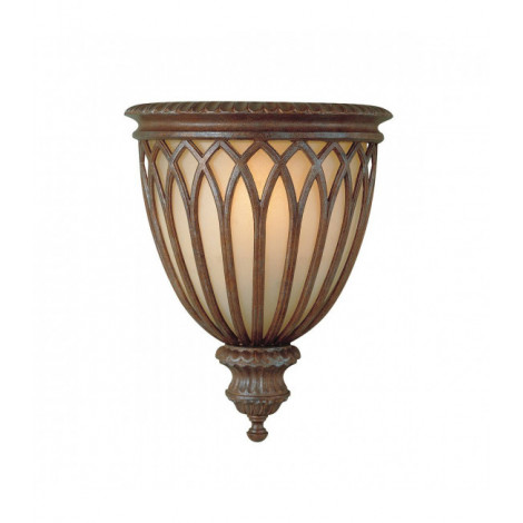 Applique Stirling Castle 34 cm, bronze et verre, 1 ampoule|Appliques murales|Luminaire Center