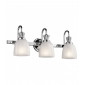 Applique Cora, chrome poli, verre, 3 LED|Appliques murales|Luminaire Center