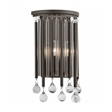 Applique Piper, métal couleur expresso, verre|Appliques murales|Luminaire Center