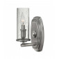 Applique Dakota, nickel antique et verre, 1 ampoule|Appliques murales|Luminaire Center