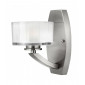 Applique Meridian, nickel brossé et verre, 1 ampoule|Appliques murales|Luminaire Center