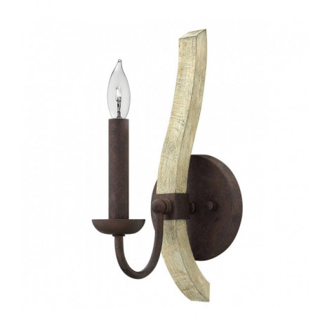 Applique Middlefield, fer et bois, 1 ampoule|Appliques murales|Luminaire Center