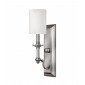 Applique Sussex, nickel brossé, 1 ampoule|Appliques murales|Luminaire Center
