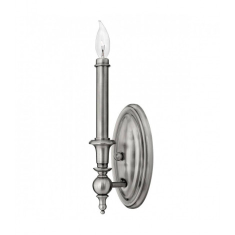 Applique Yorktown, nickel brossé, 1 ampoule|Appliques murales|Luminaire Center
