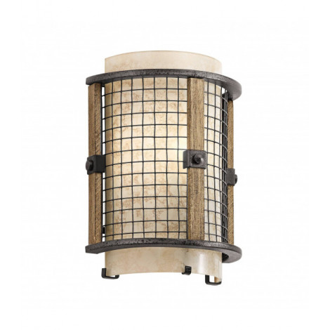 Applique Ahrendale, fer et verre 1 ampoule|Appliques murales|Luminaire Center