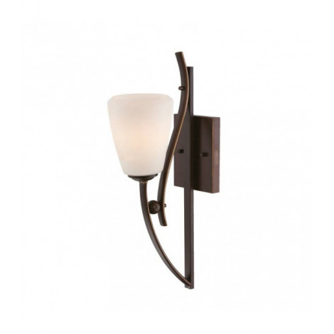 Applique Chantilly, bronze palladien et verre opale, 1 ampoule|Appliques murales|Luminaire Center