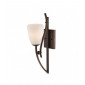 Applique Chantilly, bronze palladien et verre opale, 1 ampoule|Appliques murales|Luminaire Center
