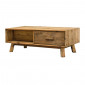 Table basse en bois 2 tiroirs hauteur 43 cm - CHALET|Table Basse|Meuble et moi