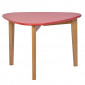Table basse 63 cm triangulaire en bois rouge et 3 pieds - MURFFY 4923|Table Basse|Meuble et moi