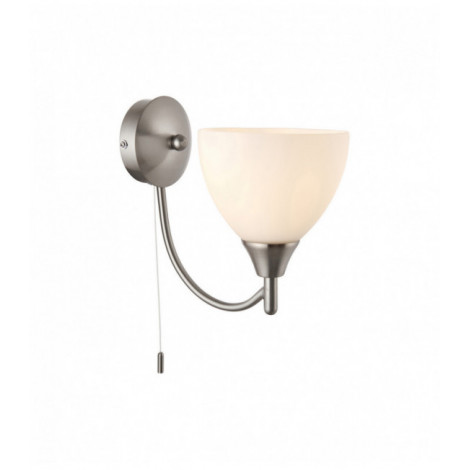 Applique Alton, chrome satiné et verre|Appliques murales|Luminaire Center