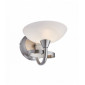 Applique Cagney, chrome satiné et verre, 1 ampoule|Appliques murales|Luminaire Center