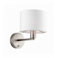 Applique Daley, nickel mat, avec abat-jour|Appliques murales|Luminaire Center