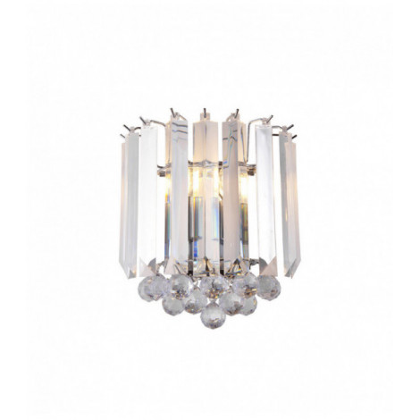 Applique Fargo, chrome et acrylique, 2 ampoules|Appliques murales|Luminaire Center