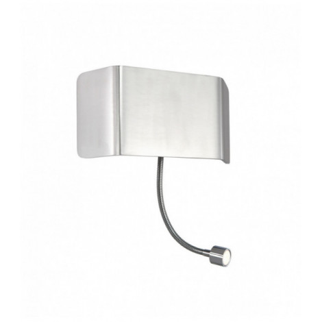 Applique Verona avec liseuse, aluminium|Appliques murales|Luminaire Center