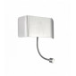 Applique Verona avec liseuse, aluminium|Appliques murales|Luminaire Center