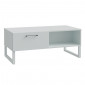 Table basse 110 cm décor gris clair mat poignées métal noir - ASTORIA|Table Basse|Meuble et moi