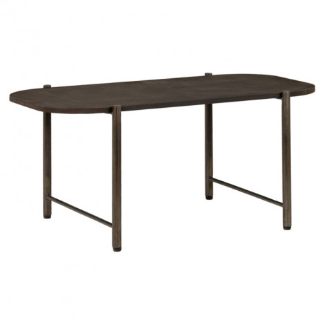 Table basse L. 90 cm plateau effet martelé et pieds métal gris - DIRTY|Table Basse|Meuble et moi