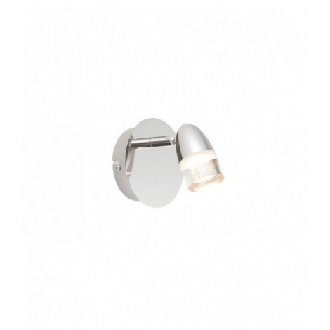 Applique Saul, nickel et acrylique, 1 ampoule|Appliques murales|Luminaire Center