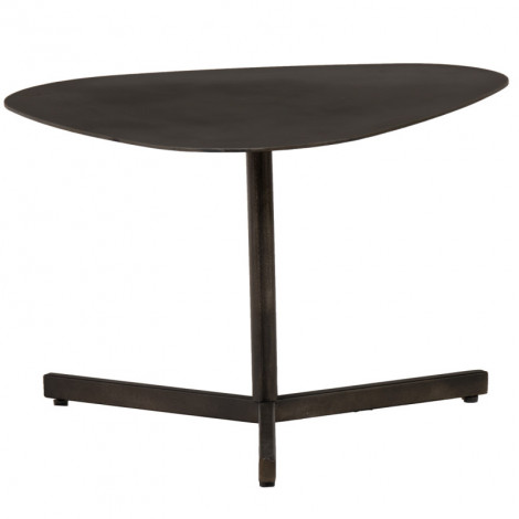 Table basse 60 cm triangulaire métal vieilli gris anthracite - KEPLER|Table Basse|Meuble et moi