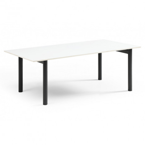 Table basse 120x60 cm céramique blanc pieds droits - OREGON 09|Table Basse|Meuble et moi