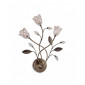 Applique 3 ampoules Cindy, laiton antique et verre|Appliques murales|Luminaire Center