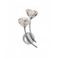 Applique 2 ampoules Clara, chrome et verre|Appliques murales|Luminaire Center