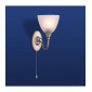 Applique 1 ampoule Santana, acier satiné et verre acide|Appliques murales|Luminaire Center