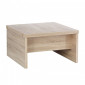Table basse carré réhaussable et extensible décor bois clair - SOFYA|Table Basse|Meuble et moi