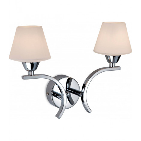 Applique Gina, chrome et verre|Appliques murales|Luminaire Center