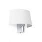 Aplique murale blanche Hotel H26,5 cm 1 ampoule|Appliques murales|Luminaire Center