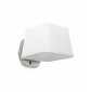 Aplique murale nickel+blanc Sweet 1 ampoule|Appliques murales|Luminaire Center