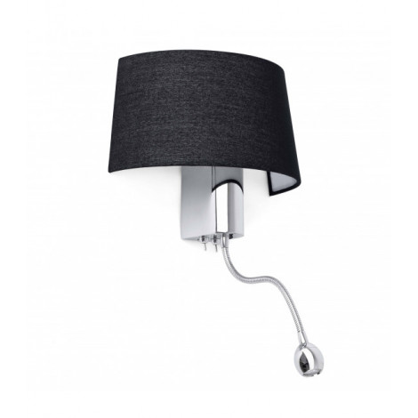 Aplique murale noire Hotel 1 ampoule|Appliques murales|Luminaire Center