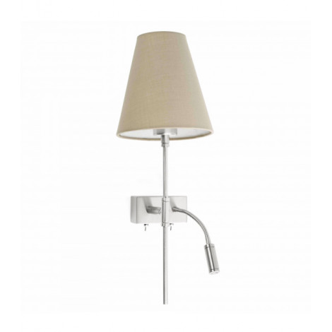 Aplique murale nickel mat Sabana H49 1 ampoule|Appliques murales|Luminaire Center