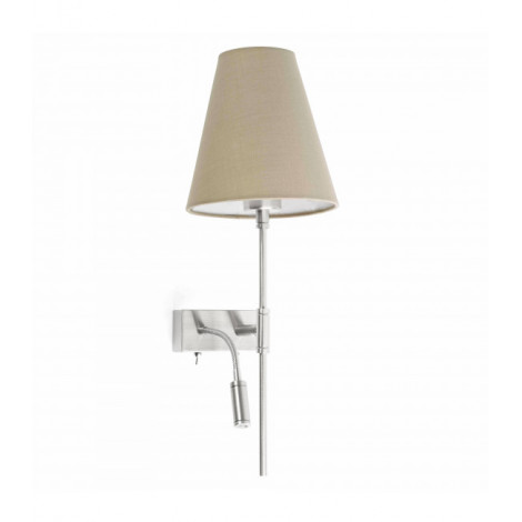 Aplique murale nickel mat Sabana L21 1 ampoule|Appliques murales|Luminaire Center