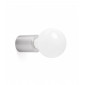 Aplique murale nickel mat Ten 1 ampoule|Appliques murales|Luminaire Center