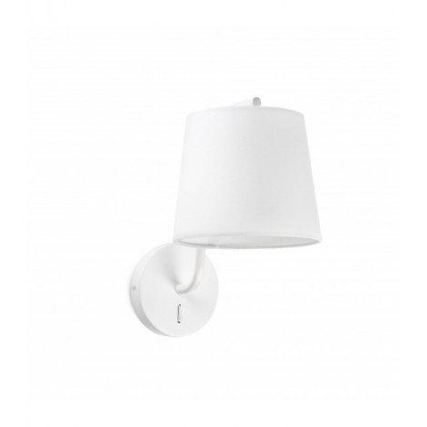 Aplique murale blanche Berni 1 ampoule h32|Appliques murales|Luminaire Center