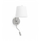 Aplique murale nickel satiné Berni 1 ampoule|Appliques murales|Luminaire Center