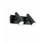 Aplique murale noire Lao 2 ampoules|Appliques murales|Luminaire Center