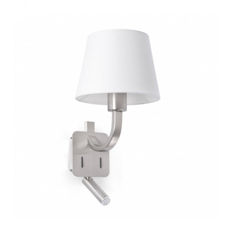 Aplique murale nickel mat Essential 1 ampoule|Appliques murales|Luminaire Center