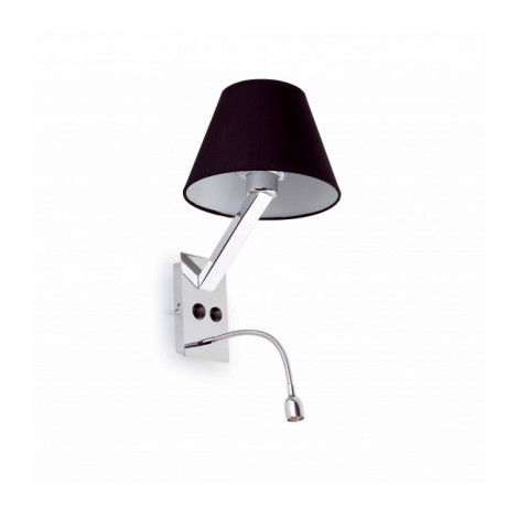 Aplique murale noire Moma 1 ampoule|Appliques murales|Luminaire Center