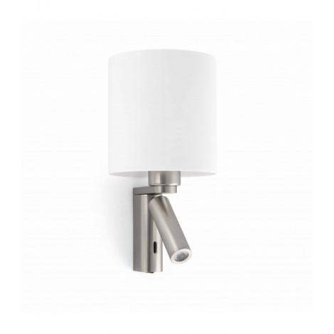 Aplique murale nickel Rob 1 ampoule|Appliques murales|Luminaire Center