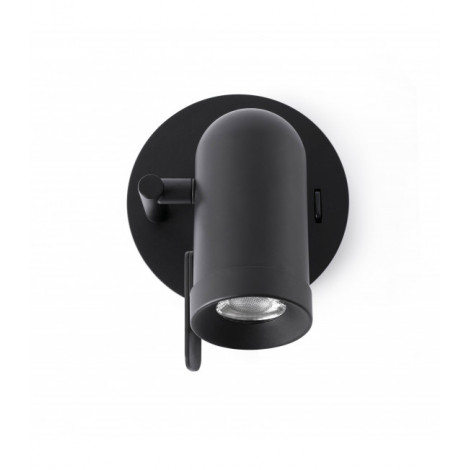 Aplique murale noire Orleans 1 ampoule|Appliques murales|Luminaire Center