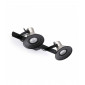 Aplique murale nickel satiné Cup 2 ampoules|Appliques murales|Luminaire Center