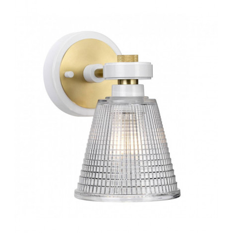 Applique Murale Gunnislake Blanc et Laiton vieilli|Appliques murales|Luminaire Center