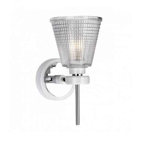 Applique Murale Gunnislake :Blanc et Chrome poli|Appliques murales|Luminaire Center