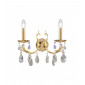 Applique murale en cristal VICTORIA 2 Or 24 Carats 2 ampoules Or|Appliques murales|Luminaire Center